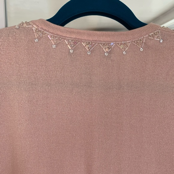 Bob Mackie Pink Vintage Embroidered Cardigan - Picture 13 of 14